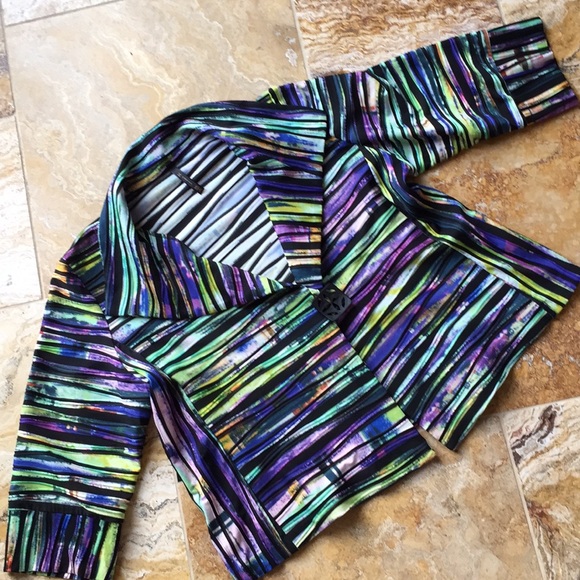 IC by ConnieK wearable art textured stretch blazer - Picture 1 of 8